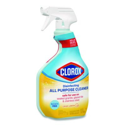 Disinfecting All Purpose Cleaner Spray, Crisp Lemon Scent, 32 Oz Bottle, 9/Carton