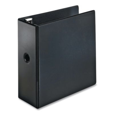 Premier Easy Open Locking Slant-D Ring Binders, 3 Rings, 5" Capacity, 11 X 8.5, Black