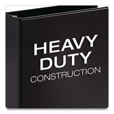 Premier Easy Open Locking Slant-D Ring Binders, 3 Rings, 5" Capacity, 11 X 8.5, Black