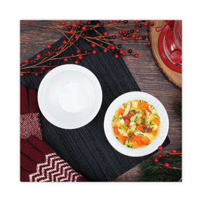 Concorde Non-Laminated Foam Bowl, 12 Oz, White, 125/Pack, 8 Packs/Carton