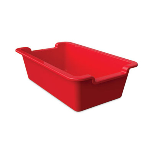 Antimicrobial Rectangle Storage Bin, Red