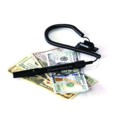 Smart Money Counter Pen For Usd,  Includes Coiled Cable And Self-Adhesive Counter Mount, Black