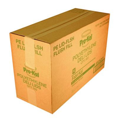 Pro Kal Polyethylene Flush Fill Round Deli Lids, 4.6" Diameter, Clear, Plastic, 500/Carton