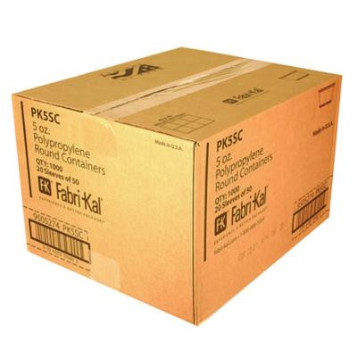 Microwavable Deli Containers, 5 Oz, 3.6" Diameter x 1.8" h, Clear, Plastic, 1,000/Carton