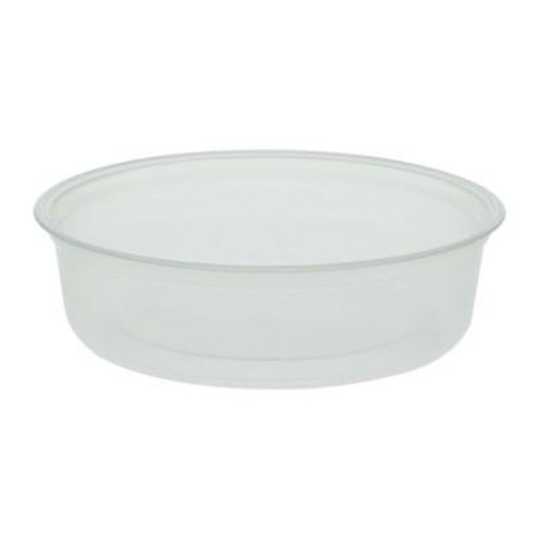 Microwavable Deli Containers, 6 Oz, 4.6" Diameter x 1.3" h, Clear, Plastic, 500/Carton