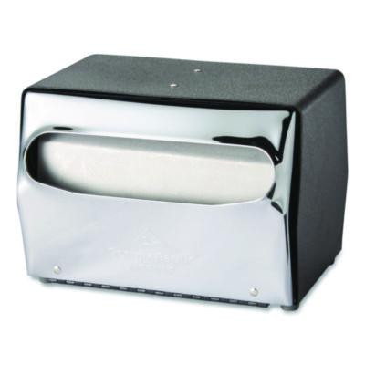 Tabletop Napkin Dispenser, 7.5 x 6 x 5.37, Black/Chrome