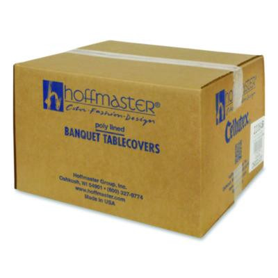 Cellutex Table Covers, Poly/Tissue, 54" x 108", Chocolate Brown, 25/Carton
