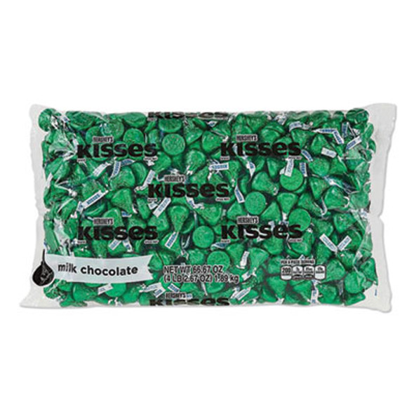 Kisses Milk Chocolate, Green Wrappers, 66.7 Oz Bag