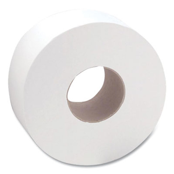 Heavenly Choice One-Ply Jumbo Bathroom Tissue, Septic Safe, 3.4" x 2,000 Ft, White, 12 Rolls/Carton