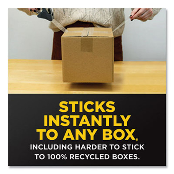 Box Lock Shipping Packaging Tape With Refillable Dispenser, 3" Core, 1.88" X 54.6 Yds, Clear