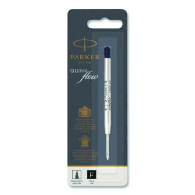 Refill For Parker Ballpoint Pens, Fine Conical Tip, Black Ink