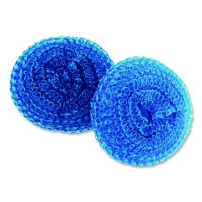 Poly Mesh Scrubbers, Blue, 3/Pack