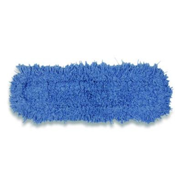 Twisted Loop Blend Dust Mop, Pic/Pet Polyester, 24" x 5", Blue