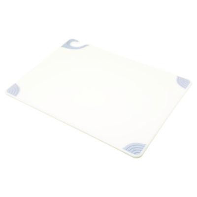 Saf-T-Grip Cutting Board, Plastic, 24 x 18 x 0.5, White