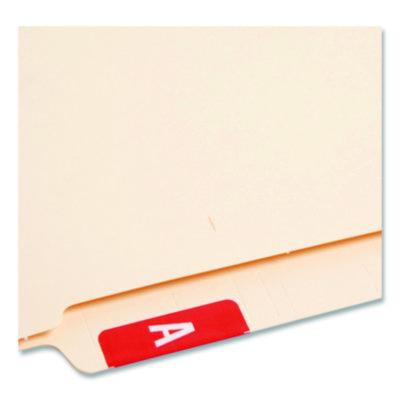 Alphaz Color-Coded Second Letter Alphabetical Labels, A, 1 X 1.63, Red, 10/Sheet, 10 Sheets/Pack