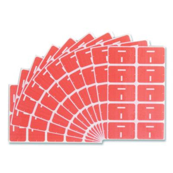 Alphaz Color-Coded Second Letter Alphabetical Labels, I, 1 X 1.63, Pink, 10/Sheet, 10 Sheets/Pack
