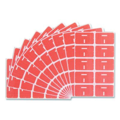 Alphaz Color-Coded Second Letter Alphabetical Labels, I, 1 X 1.63, Pink, 10/Sheet, 10 Sheets/Pack