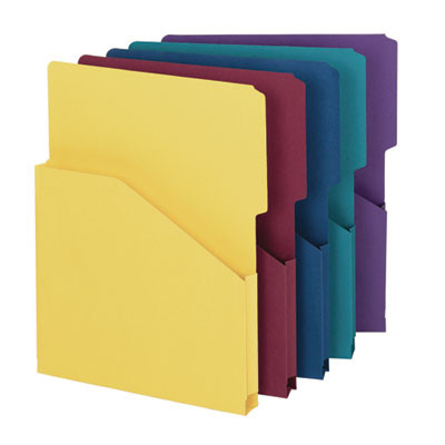 File Jackets, Letter Size, Assorted, 5/Pack