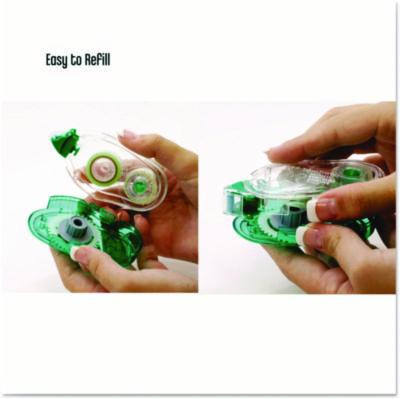 Removable Adhesive Roller, 0.33" x 472", Clear