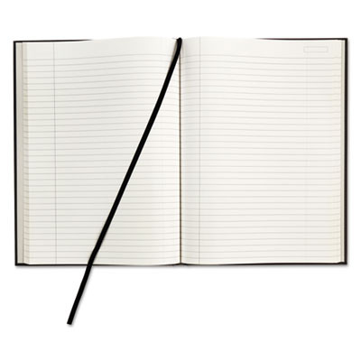 Royale Casebound Business Notebooks, 1-Subject, Medium/College Rule, Black/Gray Cover, (96) 11.75 X 8.25 Sheets