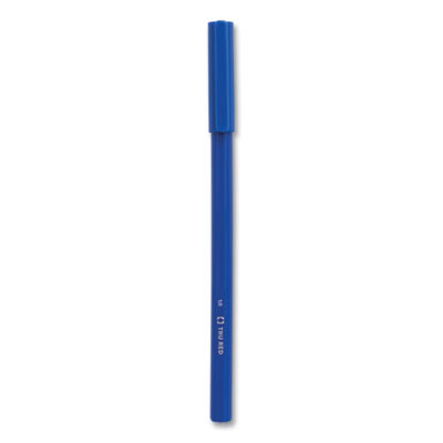Ballpoint Pen, Stick, Medium 1 Mm, Blue Ink, Blue Barrel, Dozen