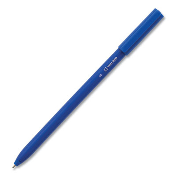Ballpoint Pen, Stick, Medium 1 Mm, Blue Ink, Blue Barrel, 60/Pack