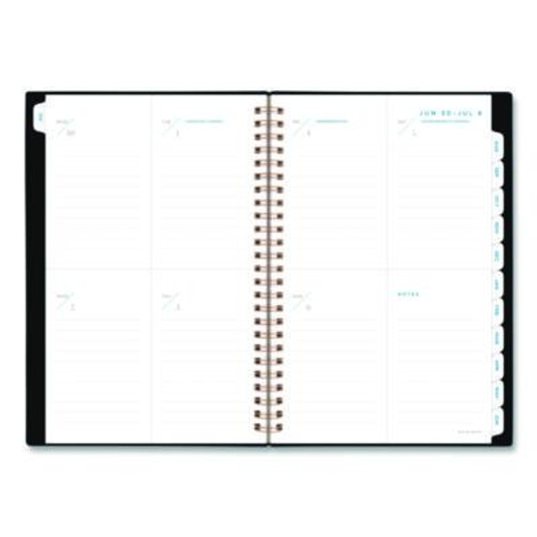 Signature Lite Academic Weekly Monthly Planners, 8 x 5, Black Cover, 12-Month (July To June): 2025 To 2026