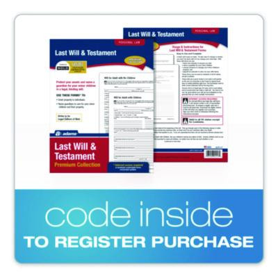 Last Will And Testament Digital Download With Instructions, Inkjet/Laser Printable, 8.5 x 11, Unlimited Number Of Forms