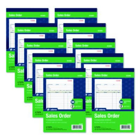 Multipart Sales Order Pad, Two-Part Carbonless, 5.56 x 7.94, 50 Forms/Pad, 10 Pads/Box