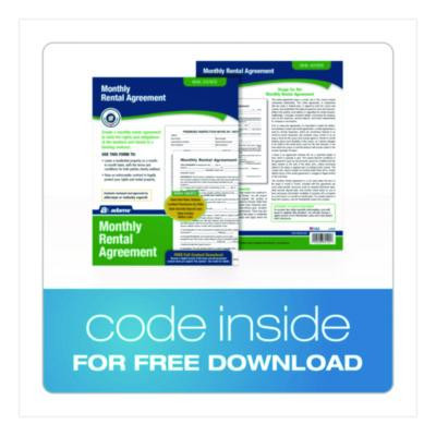 Month-To-Month Residential Rental Agreement Digital Download With Instructions, 8.5 x 11, Unlimited Number Of Forms