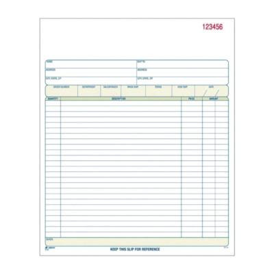 Multipart Sales Order Pad, Three-Part Carbonless, 8.34 x 10.19, 50 Forms Total