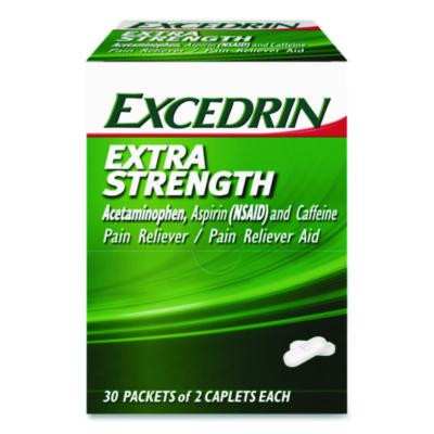 X-Strength Caplets, 2 Caplets/Packet, 30 Packets/Box