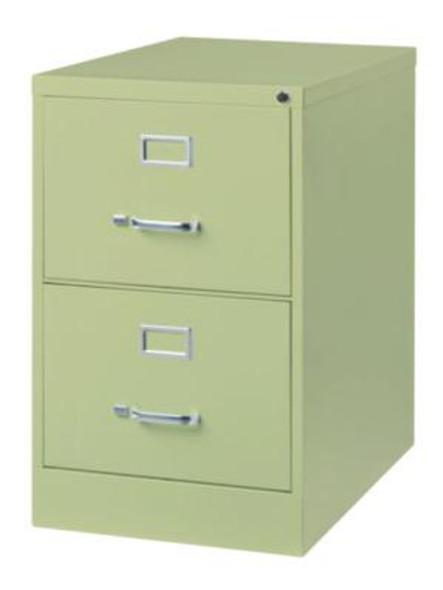 Two-Drawer Economy Vertical File, 2 Legal Size Drawers: File/File, Putty, 18 x 26.5 x 28.37