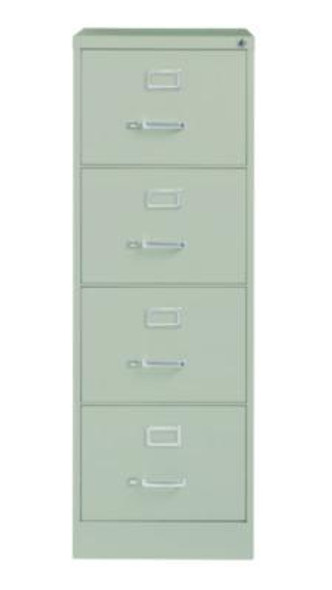 Four-Drawer Economy Vertical File, 4 Legal-Size File Drawers, Light Gray, 18" x 26.5" x 2"