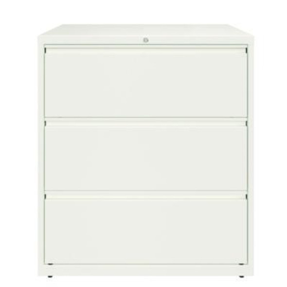 Lateral File, 3 Letter/Legal/A4 -Size File Drawers, White, 36" x 18.63" x 40.25"