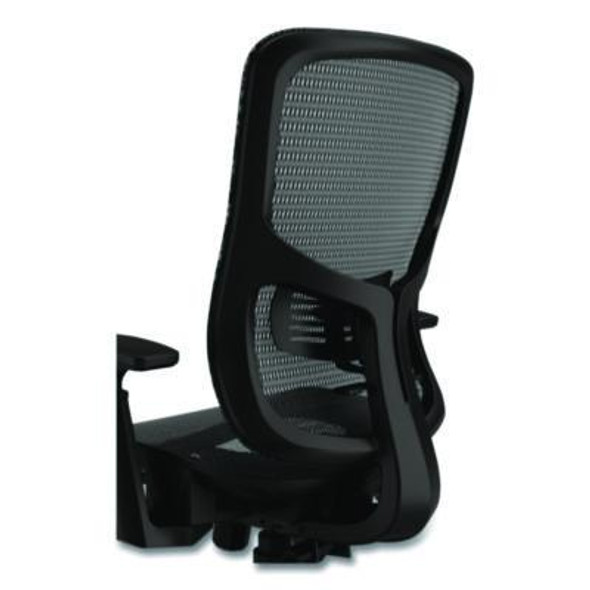 Alera Hollins Ergonomic Mesh Swivel Task Chair, Supports Up To 275Lb, 18.57 To 22.54 Seat Height, Black Seat/Back, Black Base