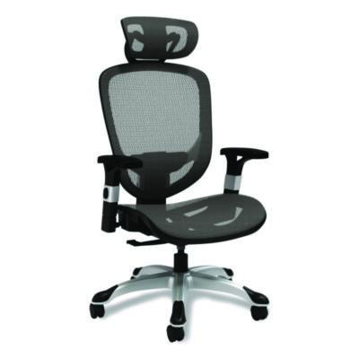 Alera Minerva Ergonomic Mesh Swivel Task Chair, Supports Up To 275Lb, 17.24 To 20.98 Seat Height, Gray Seat/Back, Silver Base