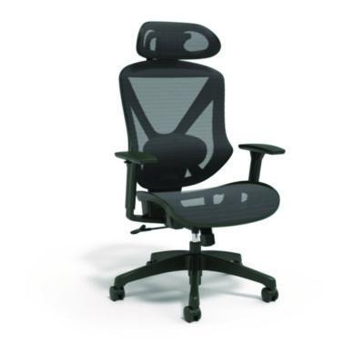 Alera Taunton Ergonomic Mesh Swivel Task Chair, Supports Up To 275Lb, 17.44 To 20.98 Seat Height, Black Seat/Back, Black Base