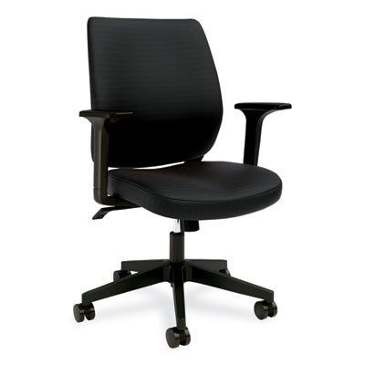 Alera Wessex Ergonomic Fabric Task Chair, Supports Up To 275 Lb, 17.13 To 20.83 Seat Height, Black Seat/Back, Black Base