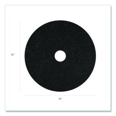 Stripping Pad, 12" Diameter, Black, 5/Carton