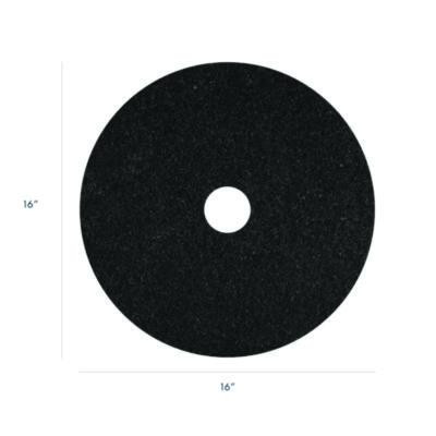 Stripping Pad, 16" Diameter, Black, 5/Carton