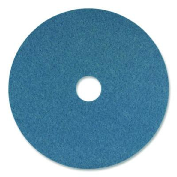 Cleaner Pad, 16" Diameter, Blue, 5/Carton
