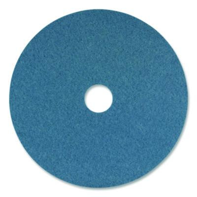 Cleaner Pad, 16" Diameter, Blue, 5/Carton