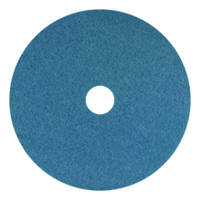 Cleaner Pad, 20" Diameter, Blue, 5/Carton