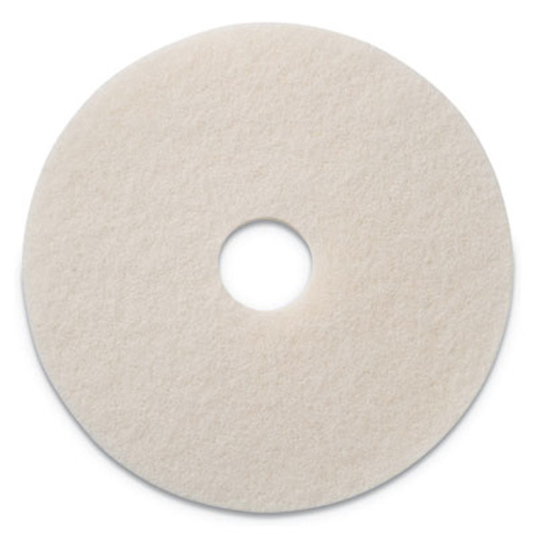 Polishing Pad, 14" Diameter, White, 5/Carton