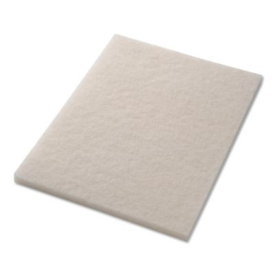 Polishing Pad, 14 x 20, White, 5/Carton