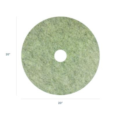 Porko Plus Burnishing Pad, 20" Diameter, Brown, 5/Carton