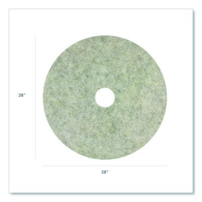 Combo Burnishing Pad, 28" Diameter, Gray, 5/Carton