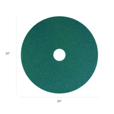 Smartscrub Floor Pad, 20" Diameter, Blue/Yellow, 5/Carton