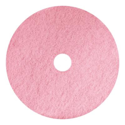 Remover Burnishing Pads, 20", Pink, 5/Carton